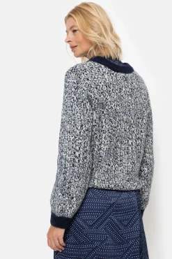 Sale Beige Gebreide Pull Met Effen Boorden Dames Truien & Cardigans
