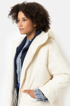 Best Sale Beige Omkeerbare Gewatteerde Jas Met Kap Dames Jassen & Blazers