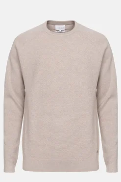 Discount Beige Trui Met Reliefsteek En Lange Mouwen Heren Sweaters & Cardigans