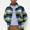 Outlet Blauw Geruite Hemdjas Voor Mannen Heren Jassen & Blazers