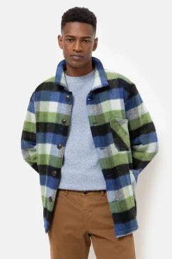 Outlet Blauw Geruite Hemdjas Voor Mannen Heren Jassen & Blazers