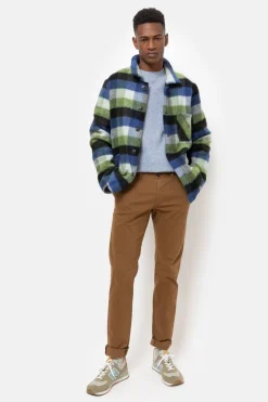 Outlet Blauw Geruite Hemdjas Voor Mannen Heren Jassen & Blazers