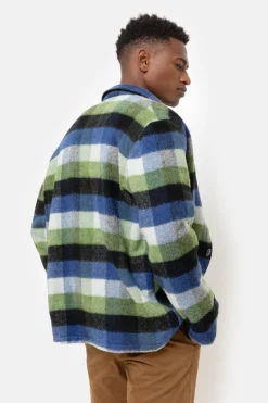 Outlet Blauw Geruite Hemdjas Voor Mannen Heren Jassen & Blazers