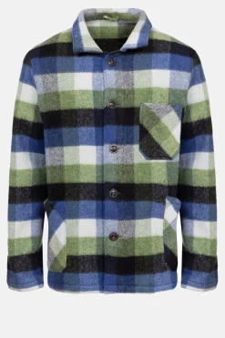 Outlet Blauw Geruite Hemdjas Voor Mannen Heren Jassen & Blazers