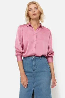 Discount Blouse Met Lange Mouwen En Knoopjes Dames Blouses