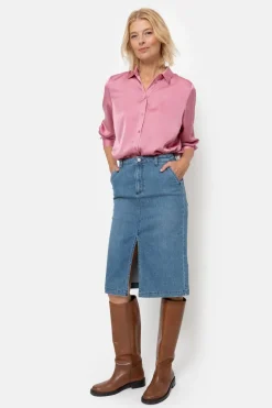 Discount Blouse Met Lange Mouwen En Knoopjes Dames Blouses