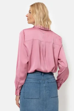 Discount Blouse Met Lange Mouwen En Knoopjes Dames Blouses