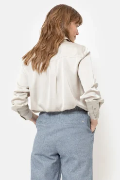 Online Blouse Met Lange Mouwen En Knoopjes Dames Blouses