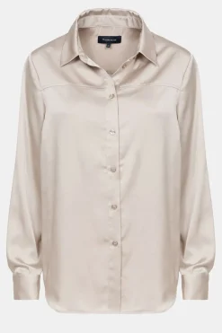 Online Blouse Met Lange Mouwen En Knoopjes Dames Blouses