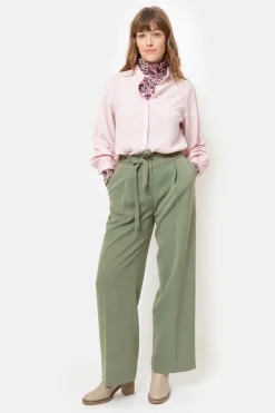 Best Blouse Met Overslag En Broderie Dames Blouses