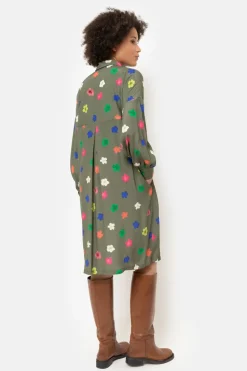 Outlet Blousejurk Met Multicolor Bloemenprint Dames Jurken