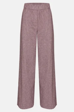 Clearance Bordeaux Straight Fit Broek Met Visgraatmotief Dames Broeken & Jeans
