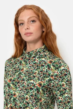 Flash Sale Bruin Gebloemde Sous-Pull Voor Dames Dames T-Shirts & Tops