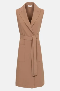 Discount Camel Mouwloos Damesvest Met Col Revers Dames Jassen & Blazers