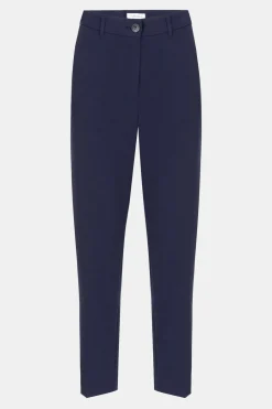 Hot Donker E 7/8 Broek Met Regular Fit En Vouw Dames Broeken & Jeans