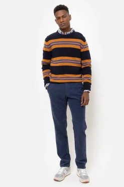 Sale Donker E Herentrui Met Lichtbruine Strepen Heren Sweaters & Cardigans