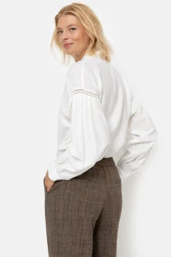 Store Donker E Loose Fit Broek Met Tweedlook Dames Broeken & Jeans