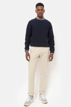 Flash Sale Donker E Sweater Met Jacquard Strepen Heren Sweaters & Cardigans