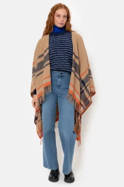 Clearance Donker E Teddy Damespull Met Witte Strepen Dames Truien & Cardigans