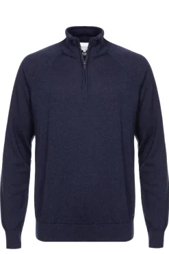 Clearance Donker E Trui Met Opstaande Kraag En Rits Heren Sweaters & Cardigans