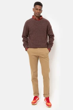 Sale Donker Gemeleerde Trui Met Ronde Hals Heren Sweaters & Cardigans