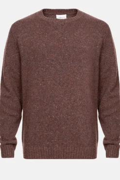 Sale Donker Gemeleerde Trui Met Ronde Hals Heren Sweaters & Cardigans