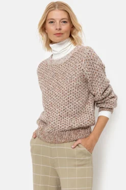 Flash Sale Donkerbeige Loose Fit Broek Met Ecru Ruiten Dames Broeken & Jeans