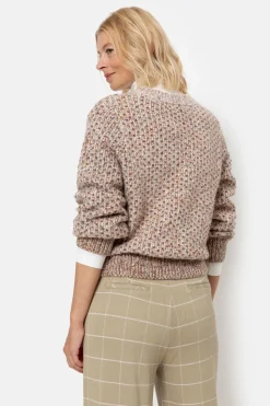 Flash Sale Donkerbeige Loose Fit Broek Met Ecru Ruiten Dames Broeken & Jeans