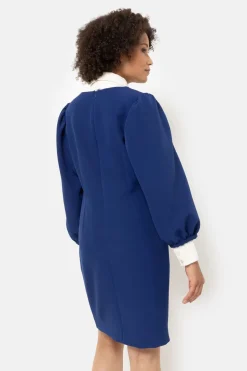 Fashion E A-Lijn Jurk Met Ballonmouwen En V-Hals Dames Jurken