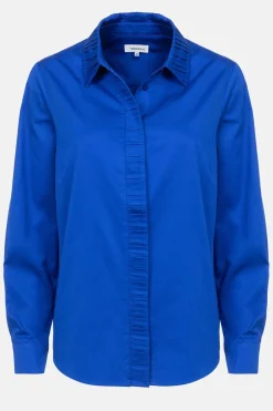Cheap E Dames Blouse Met Gefronste Kraag Dames Blouses