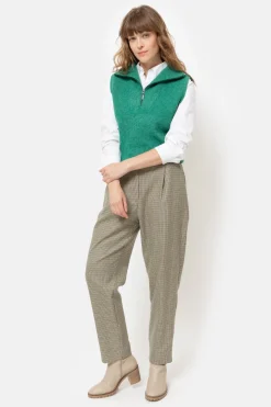 New E Dames Debardeur Met Ritskraag Dames Truien & Cardigans