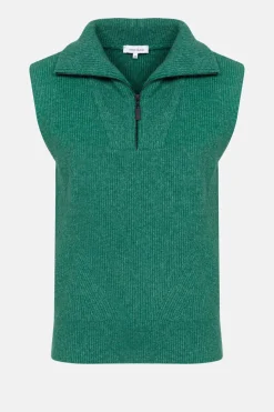 New E Dames Debardeur Met Ritskraag Dames Truien & Cardigans