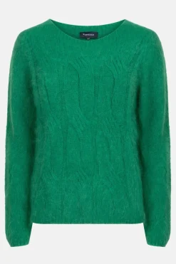 Flash Sale E Damespull Met Kabelsteek En Boothals Dames Truien & Cardigans