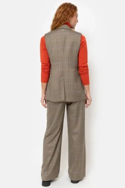 Best Sale E Geruite Broek Met Wijde Broekspijpen Dames Broeken & Jeans