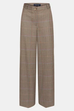 Best Sale E Geruite Broek Met Wijde Broekspijpen Dames Broeken & Jeans