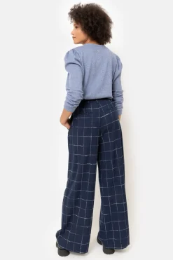 Best Sale E Geruite Broek Met Wijde Broekspijpen Dames Broeken & Jeans