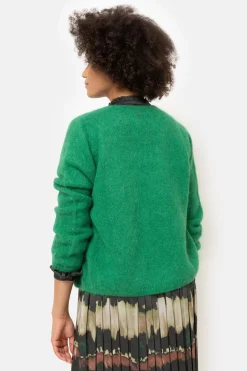 Fashion E Harige Cardigan Met V-Hals En Knopen Dames Truien & Cardigans