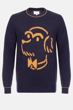 Cheap E Herensweater Met Lichtbruine Print Heren Sweaters & Cardigans