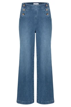 Hot E Jeansbroek Met Wijde Broekspijpen Dames Broeken & Jeans
