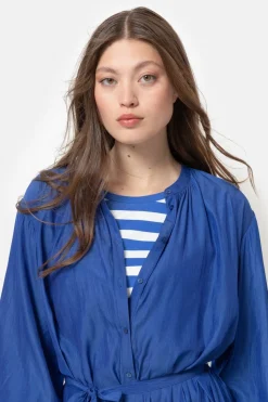 Shop E Jurk Met Lange Mouwen En Knoopjes Dames Jurken
