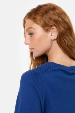 Outlet E Korte Pull Met Boothals En Ballonmouwen Dames Truien & Cardigans