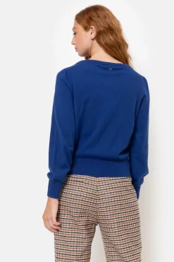 Outlet E Korte Pull Met Boothals En Ballonmouwen Dames Truien & Cardigans