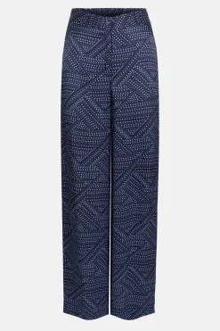 Sale E Loose Fit Broek Met Bolletjesprint Dames Broeken & Jeans