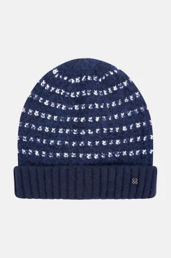 Hot E Teddy Damesmuts Met Witte Strepen Dames Accessoires
