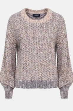 Fashion Gebreide Beige Pull Met Visgraatsteek Dames Truien & Cardigans