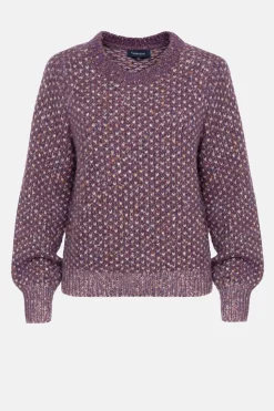 Store Gebreide E Pull Met Visgraatmotief Dames Truien & Cardigans