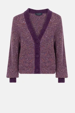 Best Gemeleerde Korte Cardigan Met Knopen Dames Truien & Cardigans
