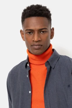 Fashion Grijsblauw Regular Fit Hemd Met Lange Mouwen Heren Hemden