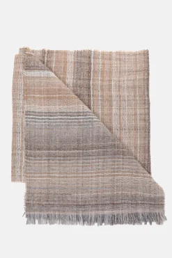 Flash Sale Grijs-Bruine Dames Sjaal Met Strepen Dames Accessoires