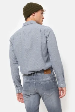 Hot Grijze Slim Fit Jeans Broek Voor Heren Heren Broeken
